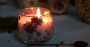 Floral Candle