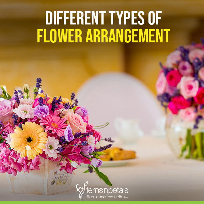 Different types of flower arrangements