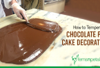 Temper Chocolate For Cake Decoration