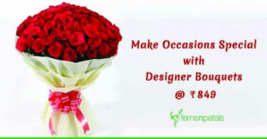 Make Occasions Special with Designer Bouquets @ 849