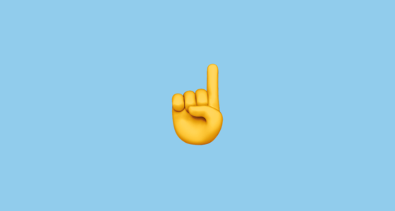 Pointing up Emoji