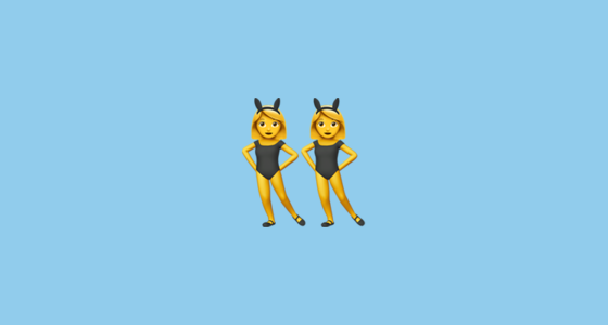 Women with bunny ears Emoji