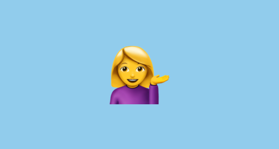 information desk person emoji