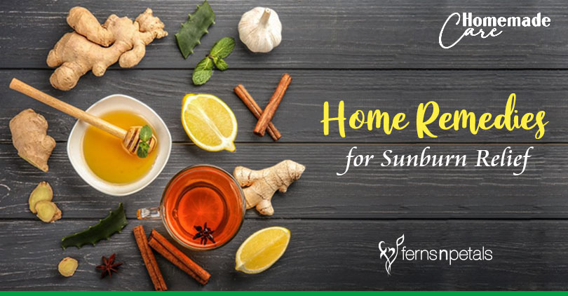 Home Remedies for Sunburn Relief - Ferns N Petals