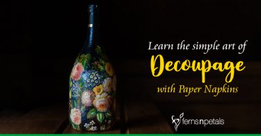 Learn the simple art of Decoupage with Paper Napkins
