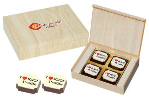 Personalised Light Box Chocolates