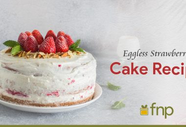 How to Make an Eggless Strawberry Cake at Home