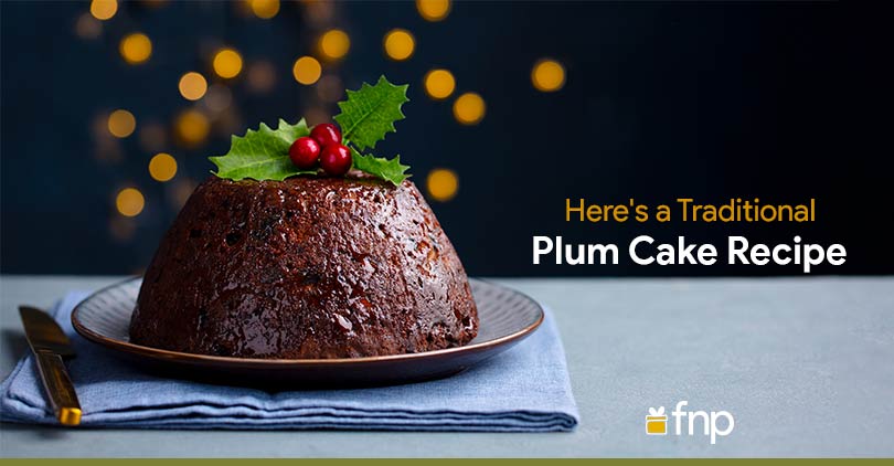 Black Sesame Plum Cake Recipe - How to Make Plum Cake