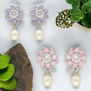 Blossom Drop Earrings Combo For Her