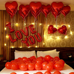 Expression Of Love with LED and Red Balloons