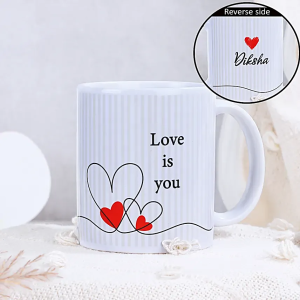 Personalised Love Is You Valentine Magic Mug