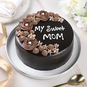 Chocolate cream cake for mother's day