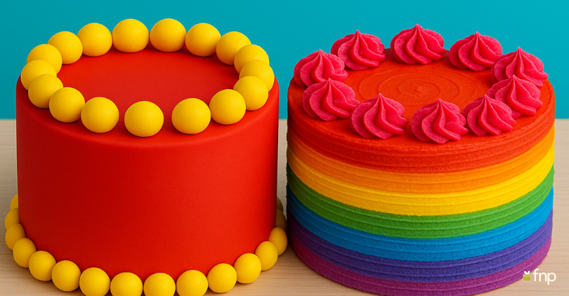 Fondant Cake vs Butter Cream Cake