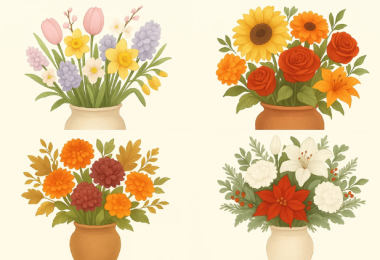 Types of Flowers according to Season