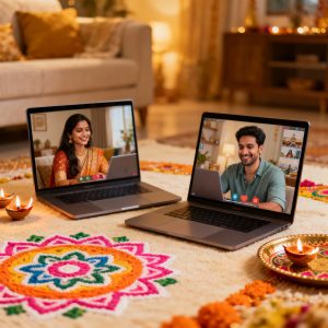 Video Call on Karwa Chauth