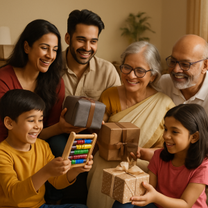 Family Gifting Each other