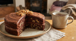 Walnut Chocolate Cake