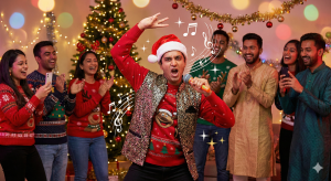 Singing Christmas Carol Line in Bollywood Style