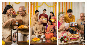 Family Giving Gifts to Each Other