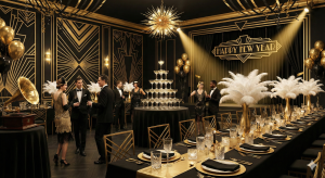 Gold theme for New Year Party