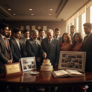 Cake Cutting Ceremony at farewell