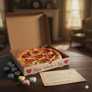 Pizza for Valentine's Day