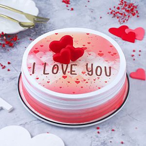 I Love You Chocolate Cake