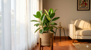 Ficus Plant near Window
