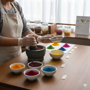 Making Natural Holi Colours