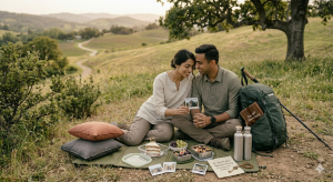 Personalised picnic setup