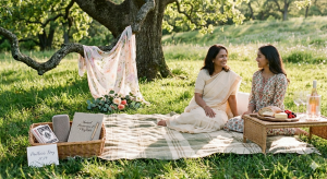 Mother and daughter enjoying at park