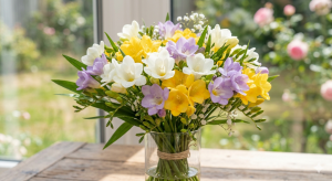 Freesias arrangement
