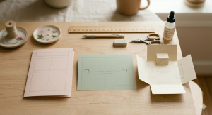 Preparing Greeting Card