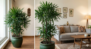 Lady palm plants