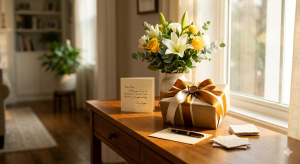 Gurupurnima Gift placed on a table