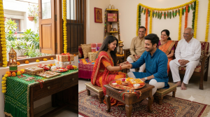 Rakhi celebration in gujrati family