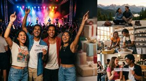 Genz's enjoying their birthday party