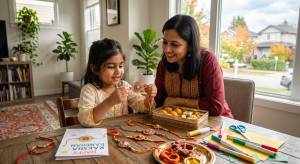 Showing Rakhi to Kids