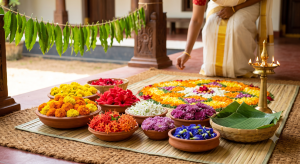 Fresh Flowers for the Pookalam