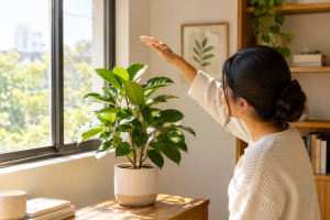Ficus Plant in Living Room