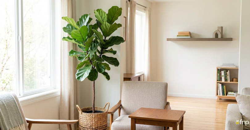 Ficus Plant in Living Room