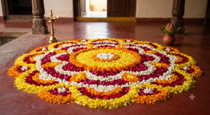 Floral Petal Rangoli